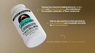 Source Naturals® Glucosamine Chondroitin Complex with MSM Product Information Commercial [upl. by Ipoillak825]