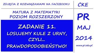 Zadanie 11 Matura z matematyki Maj 2014 PR [upl. by Aleacin]