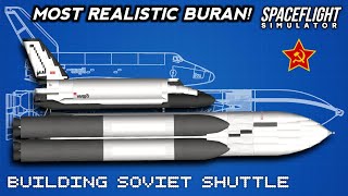 How To Build Buran Energia Space Shuttle In Spaceflight Simulator [upl. by Kwang53]