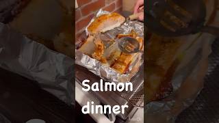 Salmon dinner by my son in law [upl. by Gerkman]