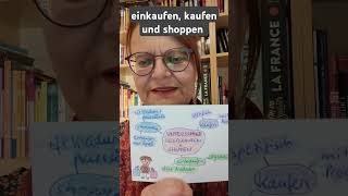 Unterschied einkaufen kaufen und shoppen deutschlernen deutsch vokabeln shopping [upl. by Feer462]