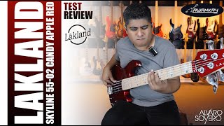 BAJO LAKLAND SKYLINE 5502 CUSTOM CANDY APPLE RED  Test y Review por Alvaro Sovero [upl. by Gwennie]