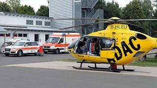 Korbach Rettungshubschrauber Christoph 25 startet  Kurzvideo [upl. by Ztirf792]