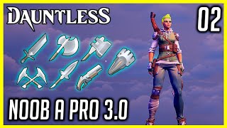 Dauntless NOOB A PRO 3 2 Como Jogar com Todas as Armas Guia de Armas [upl. by Cost]