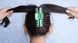 Latest Hairstyle For Ladies 2023 – Easy Bun Hairstyle With Claw Clip  Juda Hairstyle For Summer [upl. by Ettenor]