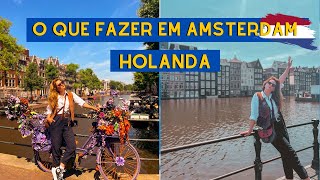 Vlog  Conexão Amsterdam  O que fazer na cidade em poucas horas Onde visitar e melhores atrações [upl. by Hilten]