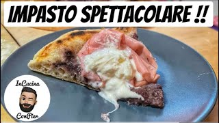 IMPASTO PIZZA SPETTACOLARE CON COTTURA IN FORNO ARIETE 909 Lievitazione 10 ORE [upl. by Iznyl]