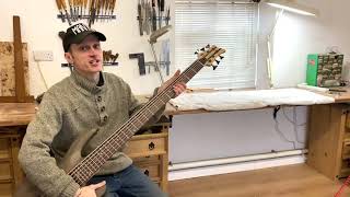 Super Long 41quot scale Bass Guitar Sub Bass [upl. by Punke]