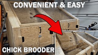 THE ULTIMATE CHICK BROODER BUILD DESIGN  RAISING CHICKENS PT 2 [upl. by Avelin]