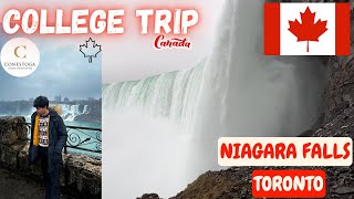 COLLEGE TRIP TO NIAGARA FALLS CANADA IN JUST 10  International Student  Conestoga College 🇨🇦 [upl. by Adam]