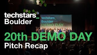 Techstars Boulder 20th Demo Day Pitch Recap [upl. by Perkin]