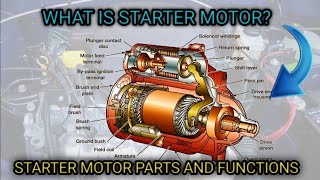 starter motor check and service all partsarmature checkoverrunning clutch checkbrush check [upl. by Bibby]