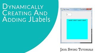 Java Swing Tutorials  Dynamically Creating And Adding JLabels [upl. by Anreval676]