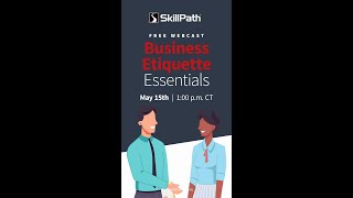 Free Webcast Business Etiquette Essentials [upl. by Llyrpa]