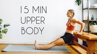 INTENSE AT HOME UPPER BODY WORKOUT No Equipment [upl. by Anilatak]