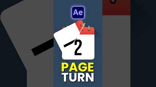 page turn animation after effects  aftereffects tutorial [upl. by Trip]