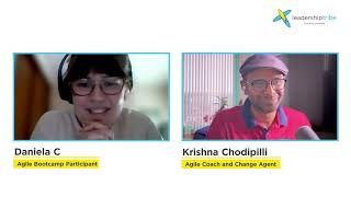 Welcoming Agile Danielas Transformation in Krishna Chodipillis Agile Bootcamp [upl. by Amby]