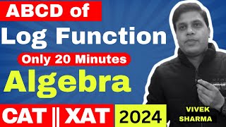 Log Function  CAT 2024 cat2024 catmba catquant catexam xatexam algebra mbaexam [upl. by Bartlett]