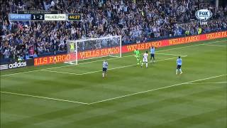 Sporting Kansas City v Philadelphia Union 4424  Offside  Interfering with play [upl. by Onivag]