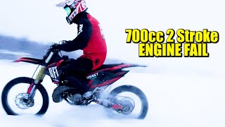 700cc 2 stroke engine fail again [upl. by Vasya]