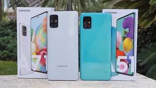 Samsung Galaxy A71 vs A51 ¿Cuál DEBES COMPRAR [upl. by Egbert]