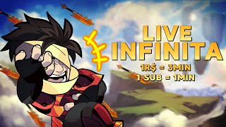 LIVE INFINITA  1 REAL  3MIN E 1 SUB  1MIN Dia 2 [upl. by Nirda]