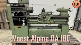 Voest Alpine DA180 Power feed Lathe Drehmaschine Drehbank Tokarka Svarv [upl. by Ramilahs339]