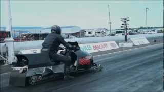 Fastest snowmobile in the world Napierville Dragway [upl. by Tronna]