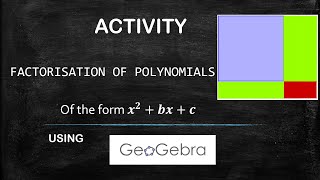 Activity on Factorisation of Polynomials using GeoGebra  Introduction to GeoGebra for students [upl. by Noble]