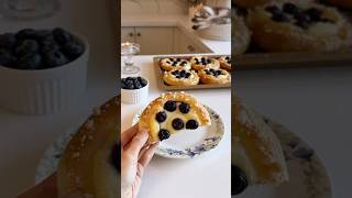 Blueberry Cheese Crunch Bread🫐shorts food cooking [upl. by Tnairb5]