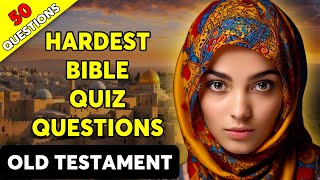 THE OLD TESTAMENT QUIZ  50 BIBLE QUESTIONS TO TEST YOUR BIBLE KNOWLEDGE  The Bible Quiz [upl. by Smoot]