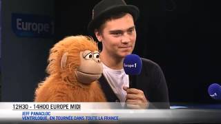 Le ventriloque Jeff Panacloc et JeanMarc  Europe 1 [upl. by Immac341]