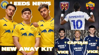 LEEDS away KIT ANNOUNCED SUMMERVILLE TRANSFER dilemma NEW club CAPTAIN LEEDS NEWS [upl. by Parrott]