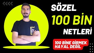 SÖZEL 100K KAÇ NET  SÖZEL İLK 100 BİN NETLERİ  YKS İLK 100 BİN [upl. by Yortal961]