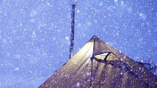 Winter Camping Making Pizza Inside my Hot Tent I Stove amp Trangia Recipes [upl. by Astrid]