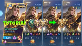 LANCELOT BEST GUIDE TO CARRY YOUR TEAMMATES amp RANK UP FASTER IN SOLO RANK  MLBB [upl. by Ramalahs]