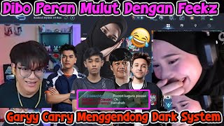 DIBO GADUH PERAN MULUT DENGAN FEEKZ 🤣😂  DIBO LIVE FACECAM MLBB [upl. by Allerbag]