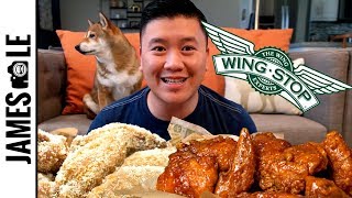 WINGSTOP MUKBANG  MANGO HABANERO GARLIC PARMESAN LOUISIANA RUB [upl. by Ranjiv463]