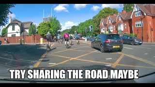 Bad UK Driving Vol 87 Stupid Cyclist amp Pedestrian Compilation [upl. by Ellenhoj]