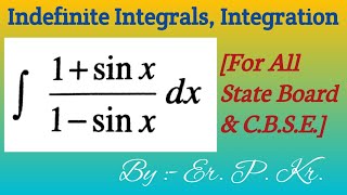 Integral of 1  sinx1 sinx ❖ Calculus 1 [upl. by Sileas]