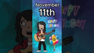 🥳November 11th 🎶Happy Birthday Song [upl. by Asilej862]