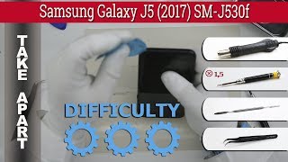 How to disassemble 📱 Samsung Galaxy J5 2017 SMJ530 Take apart Tutorial [upl. by Millisent740]