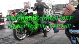 Kawasaki ZX14R with Rickey Gadson [upl. by Ruperta]