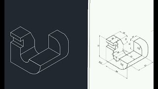 Autocad Isometric Drawing 19 [upl. by Senoj]