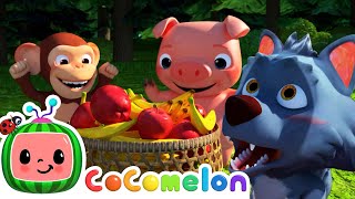 Apples and Bananas Song  CoComelon Furry Friends  Animals for Kids [upl. by Hurwitz250]