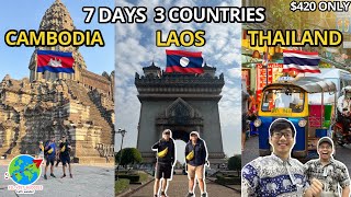 🇰🇭 🇱🇦 🇹🇭 BACKPACKING to Cambodia Thailand amp Laos by Bus  INDOCHINA Trip 2023 travelvlog [upl. by Tletski146]