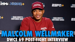 Malcolm Wellmaker Recounts Perfect KO to Earn UFC Contract from Dana White  DWCS 69 [upl. by Jaban]