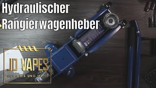 Hydraulischer Rangierwagenheber 2 Tonnen Tragkraft amp BMW F11 Gummiauflage I UNBOXING [upl. by Eeb]