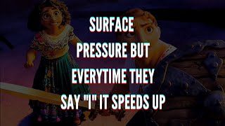 Surface Pressure but everytime they say I it gets faster [upl. by Nob]