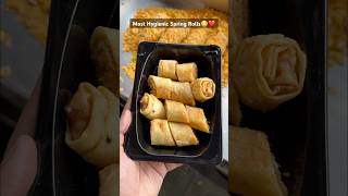 ₹100 Spring Rolls Making😲🥵 shorts springroll indianstreetfood [upl. by Joann]